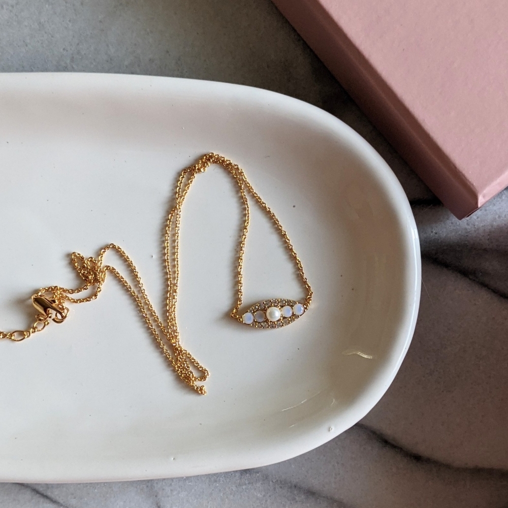 🆕Local Eclectic •Tai Jewelry• Yellow Gold "Evil Eye" Necklace